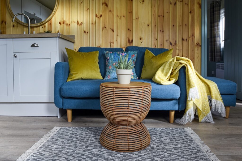 potters clay roobarb cottage living room couch